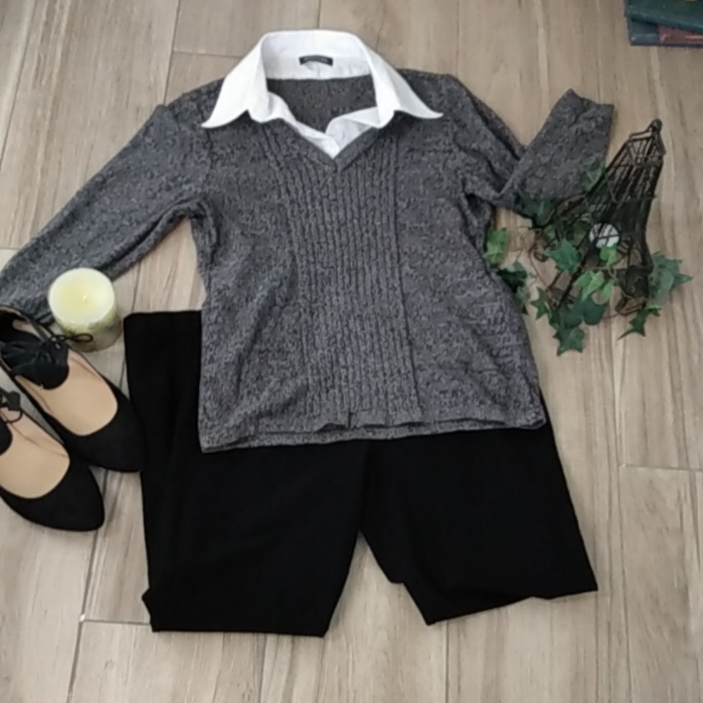 Notations layered sweater - Picture 1 of 9